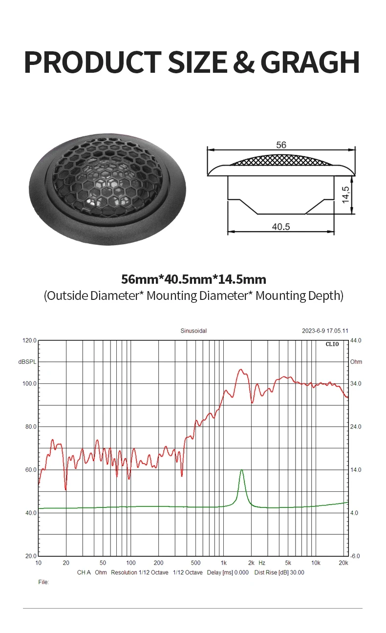 Silk Dome Tweeter Car Auto Electrical Speaker Mini Tweeters