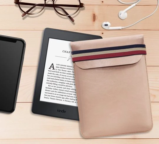 Designer leather Amazon Kindle pouch sleeve