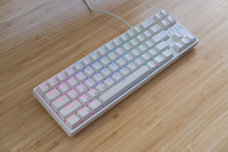 LTC Nimbleback keyboard on a desk.