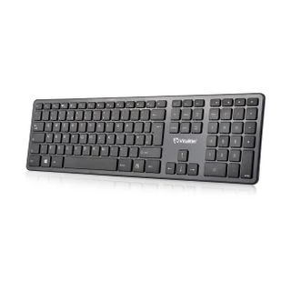 Vitalitim 2.4Ghz Full-size Ergonomic Wireless Keyboard on white background